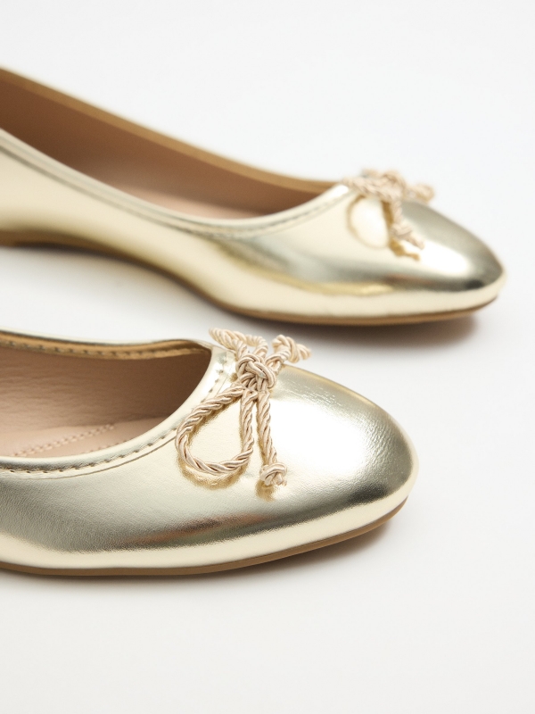 Bailarina efecto metalizado dorado/plateado