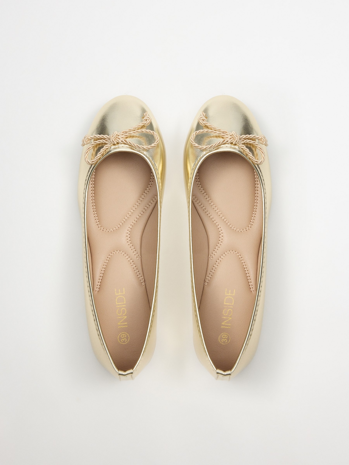 Bailarina efecto metalizado dorado/plateado