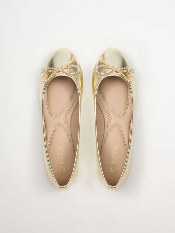 Bailarina efecto metalizado dorado/plateado