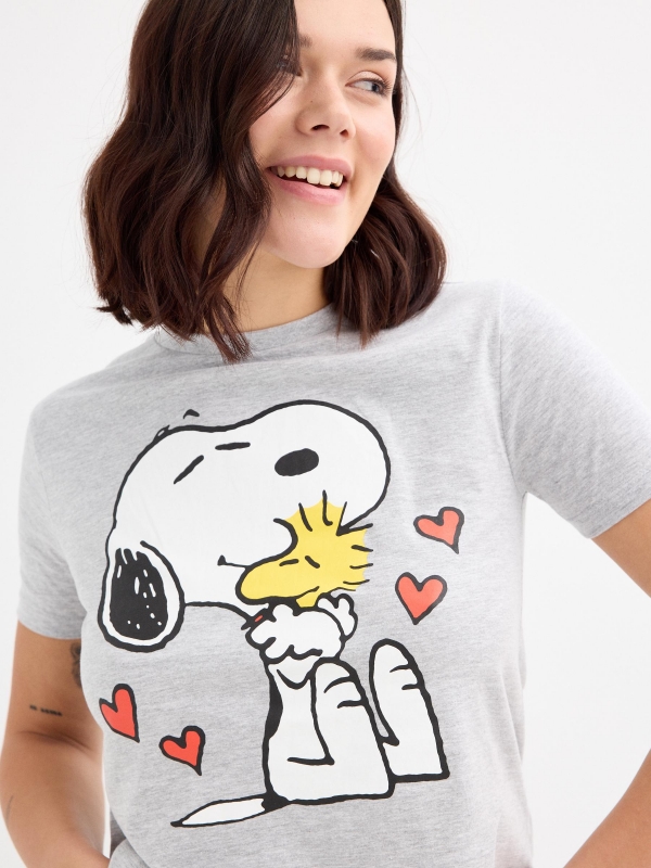  Short sleeve Snoopy t-shirt medium melange