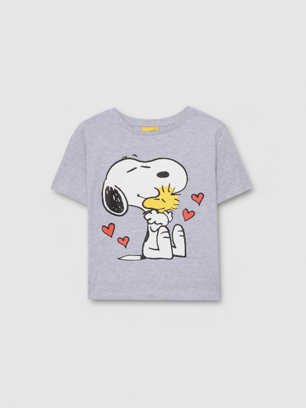 Short sleeve Snoopy t-shirt medium melange detail view