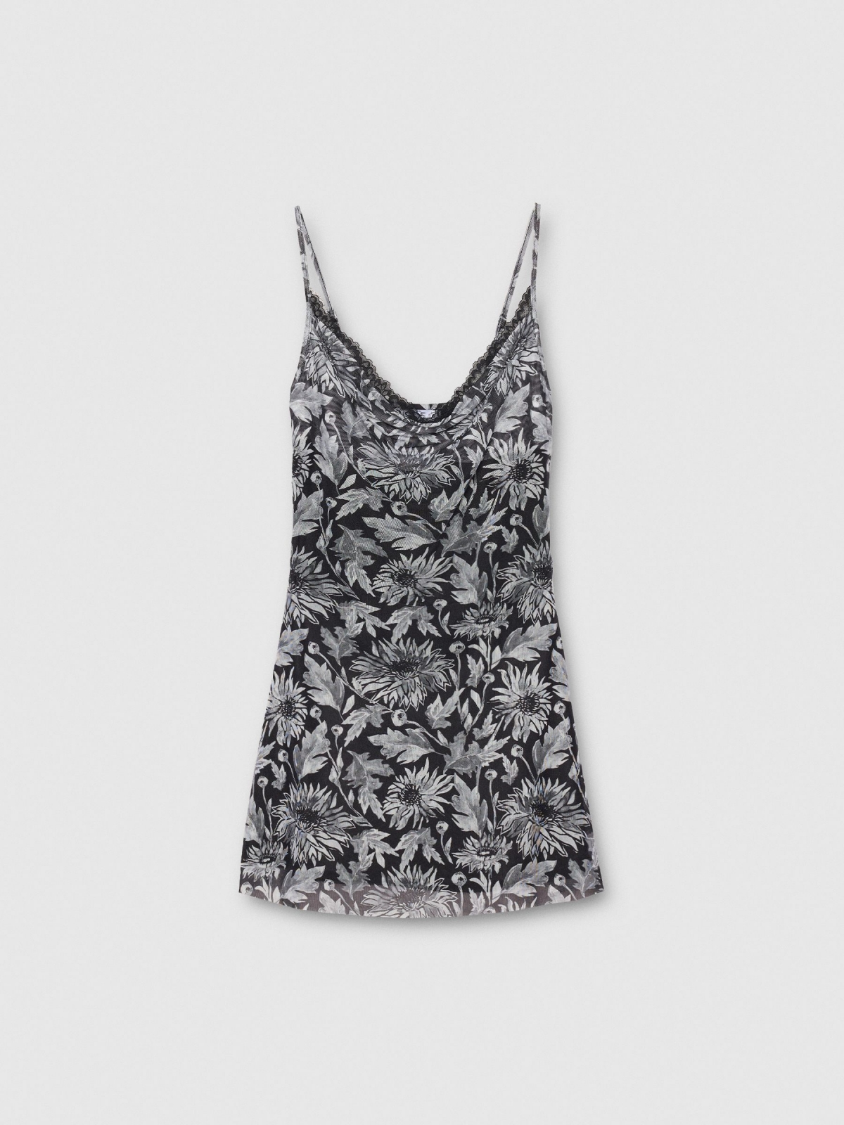  Mini tulle dress black detail view