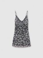 %Pto% Vestido mini tule preto vista detalhe