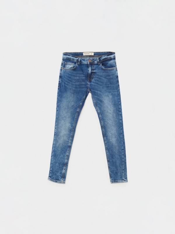 Jeans super slim azul lavado azul vista detalle