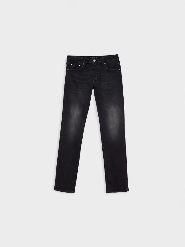 Regular black washed jeans black detail view