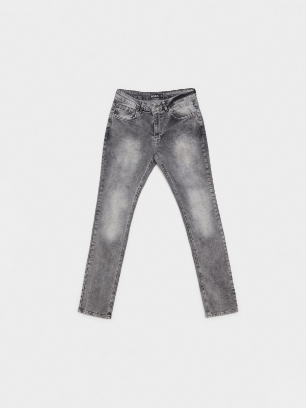 Jeans Slim grises gris oscuro vista detalle
