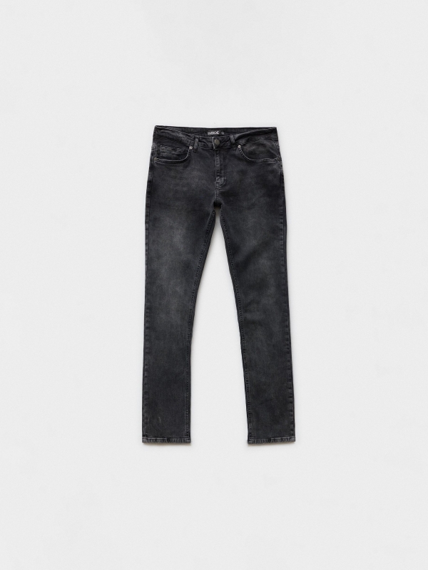  Jeans slim negro vista frontal