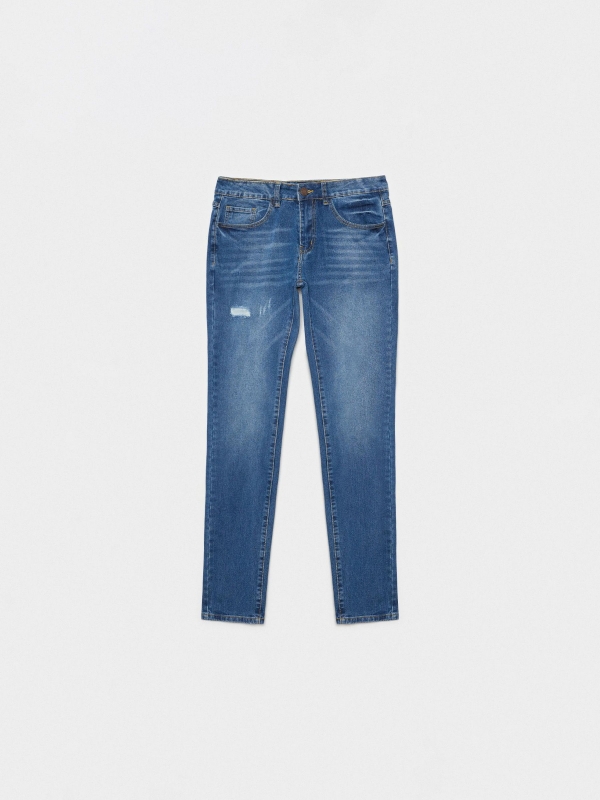 Jeans super slim azul vista detalle