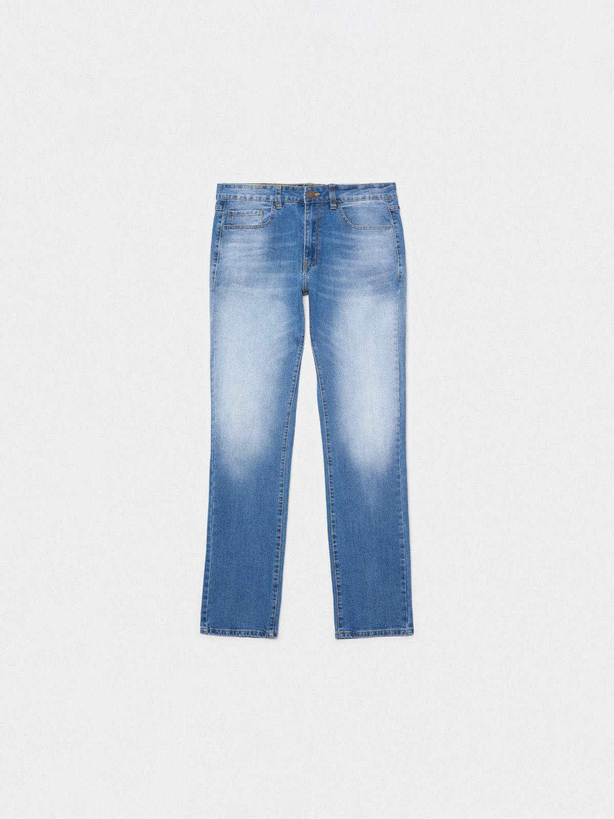 Jeans regular azul vista detalle