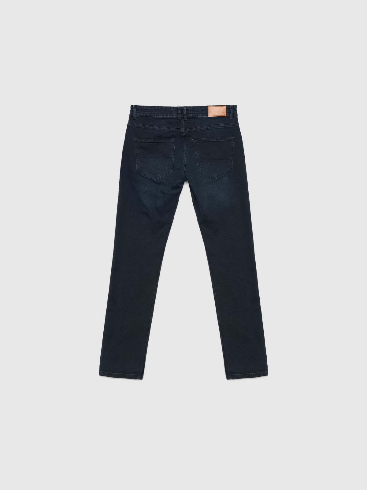 Jeans slim azul marino azul oscuro vista trasera
