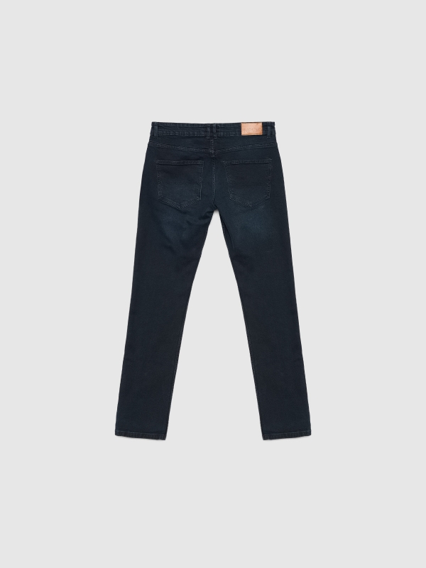 Jeans slim azul marino azul oscuro vista trasera