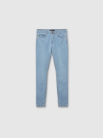 %Pto% Mid-rise skinny jeans blue front view