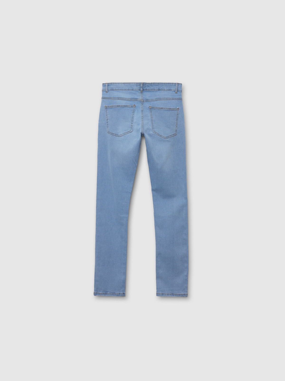 Blue slim jeans blue back view