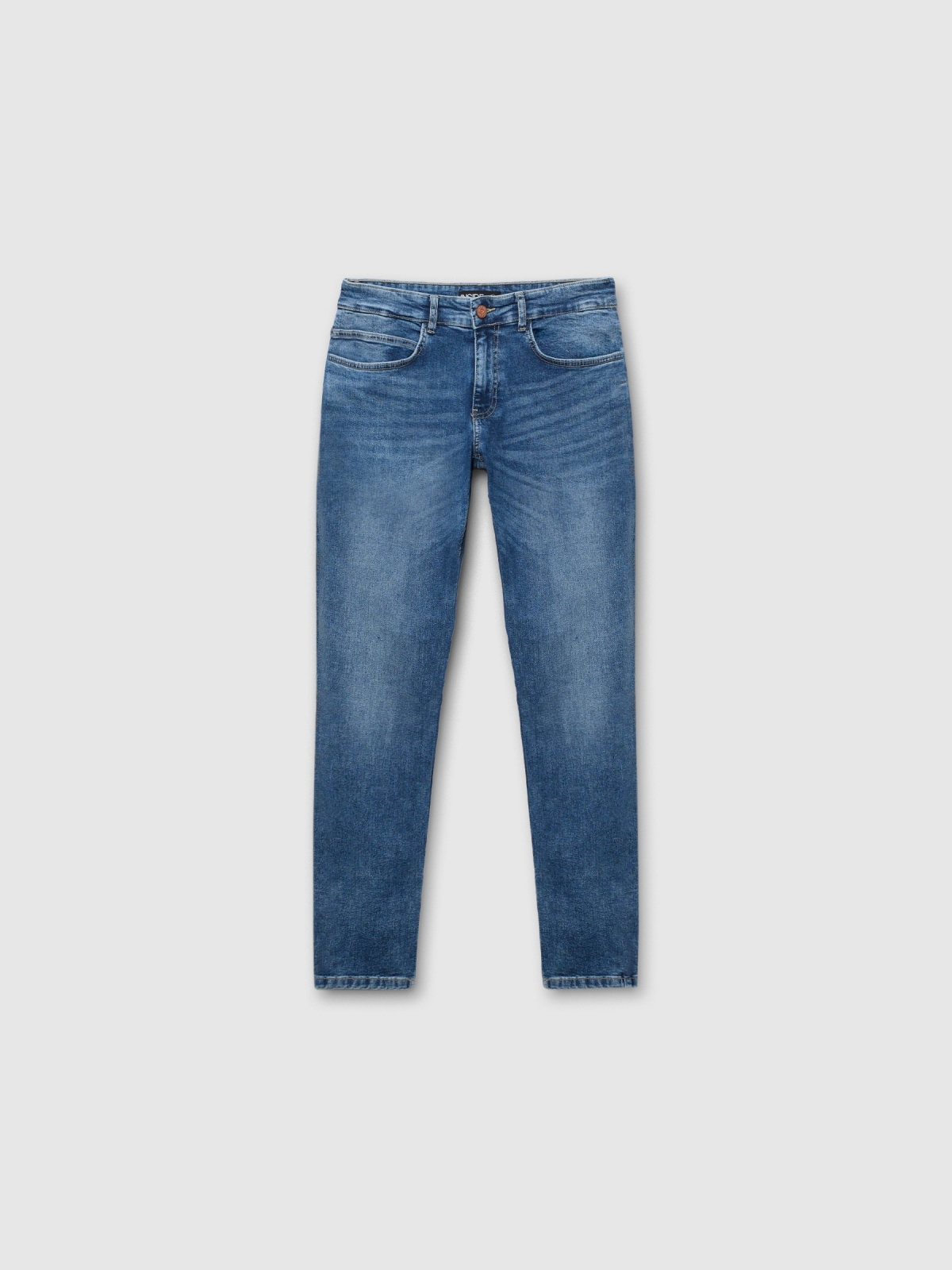  Jeans superslim 5 pockets blue front view