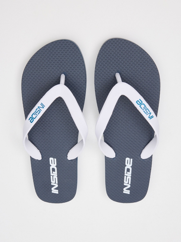 Navy blue flip-flops navy