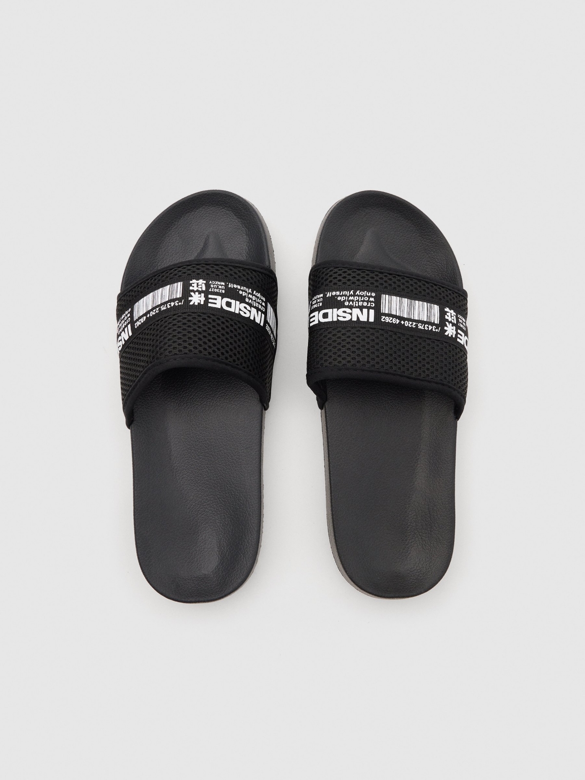 Chanclas pala negro