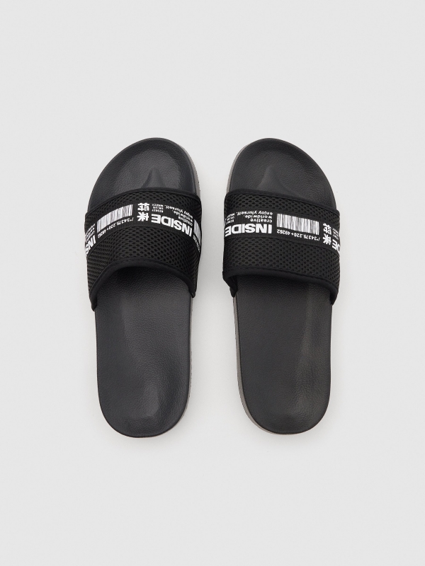 Chanclas pala negro