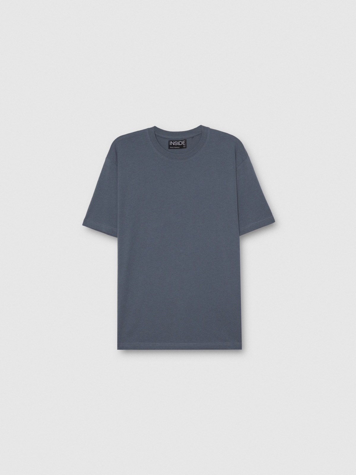 %Pto% Basic oversized t-shirt blue front view