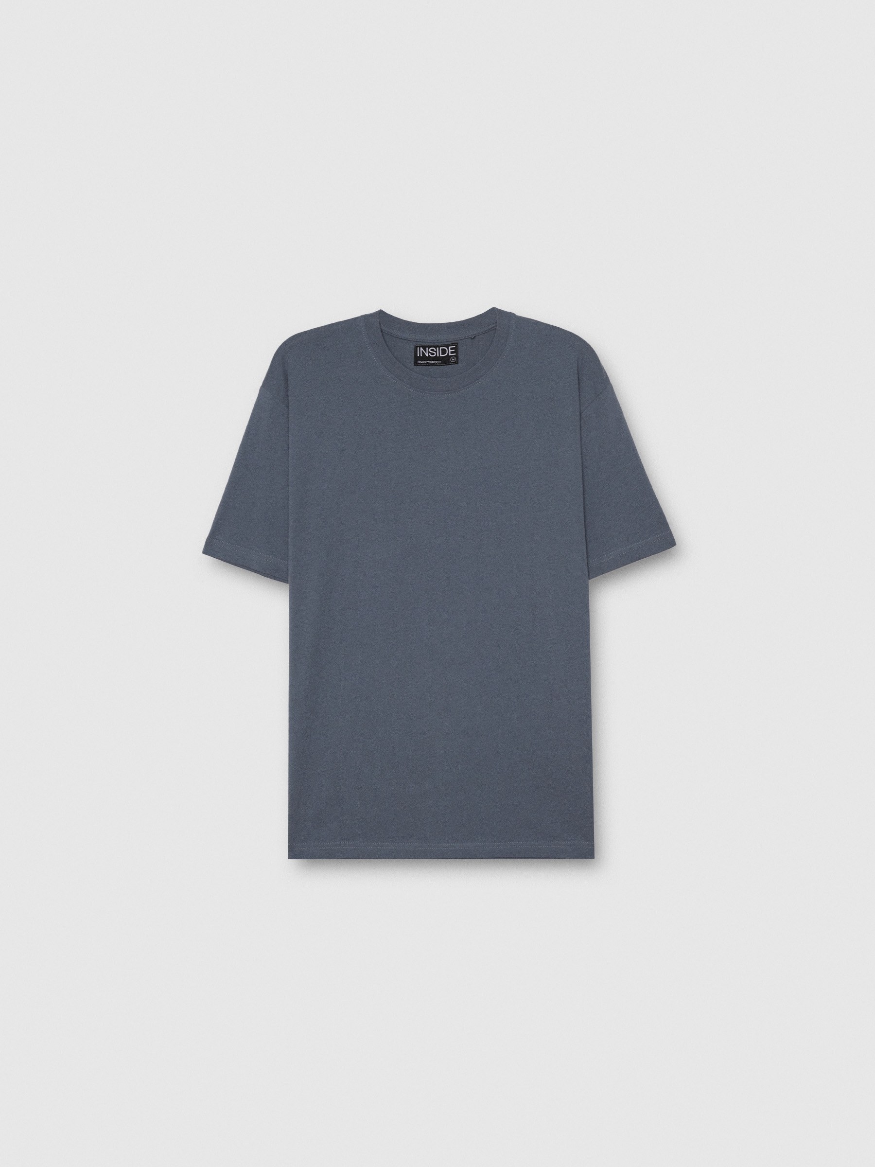  Basic oversized t-shirt blue front view