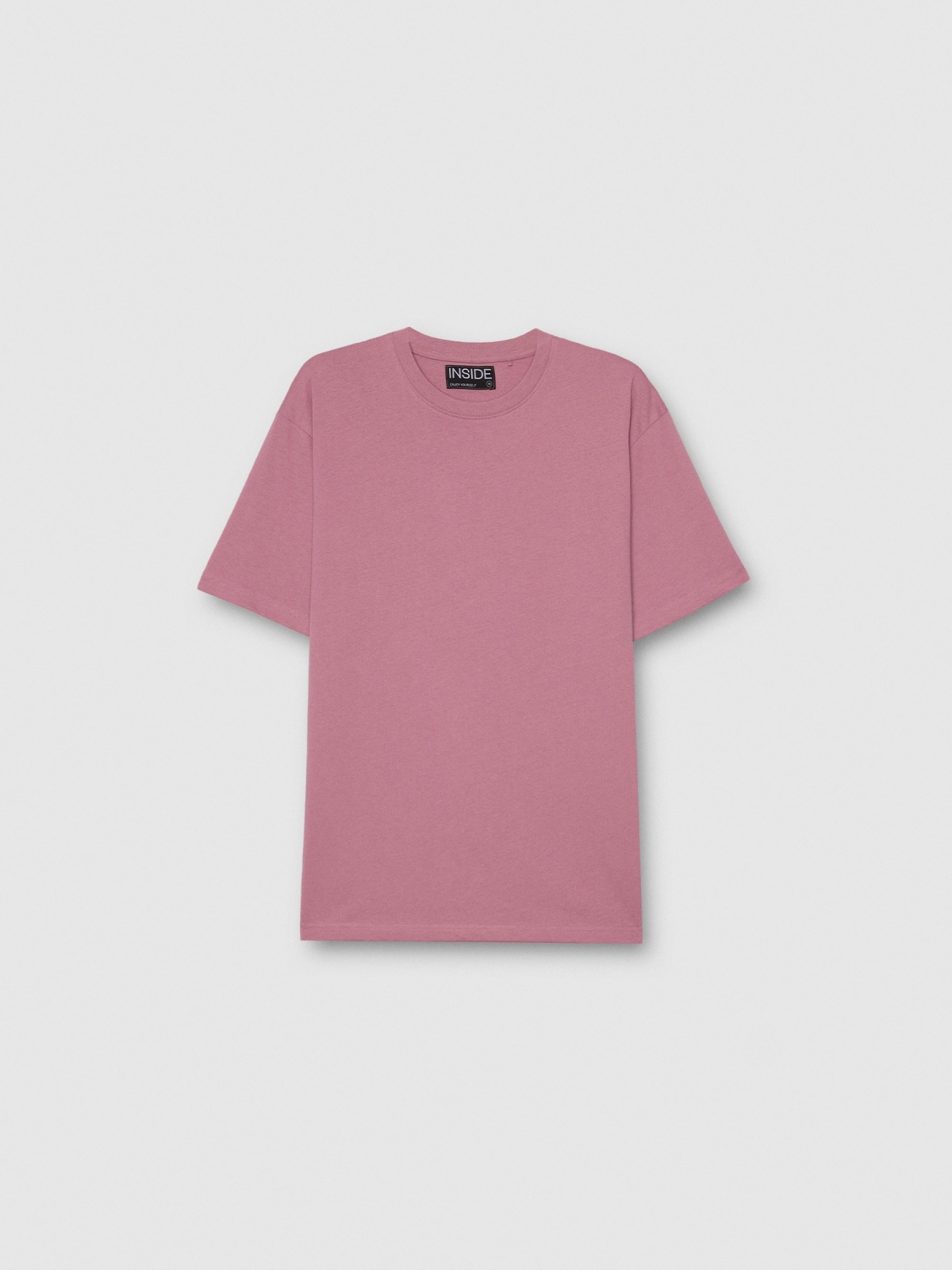 %Pto% Basic oversized t-shirt red purple front view