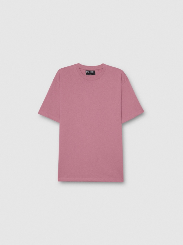  Basic oversized t-shirt red purple front view