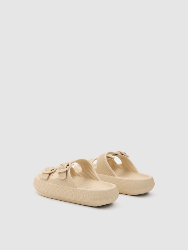 Beach sandals sand sand 45º front view