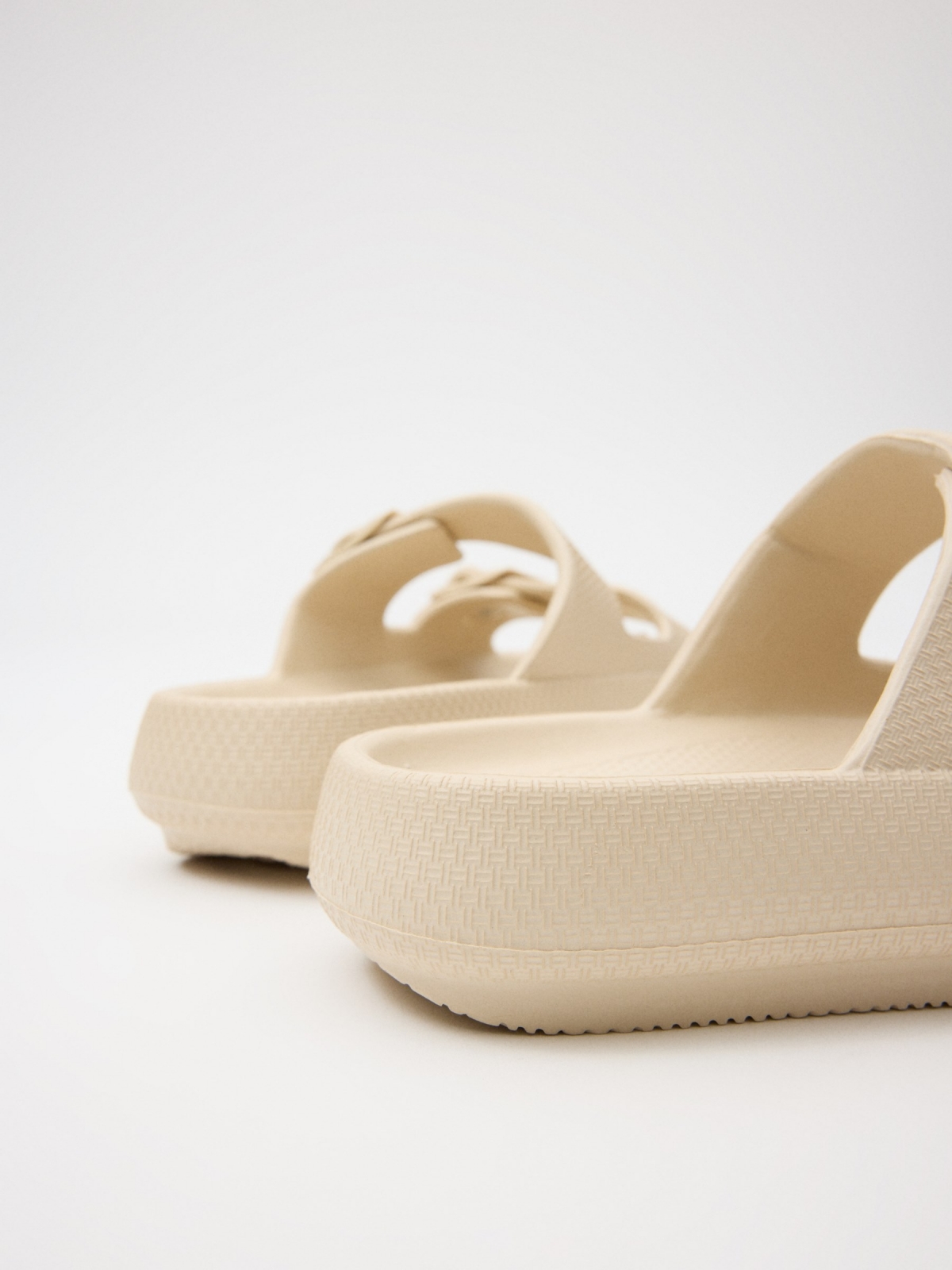 Beach sandals sand sand detail view