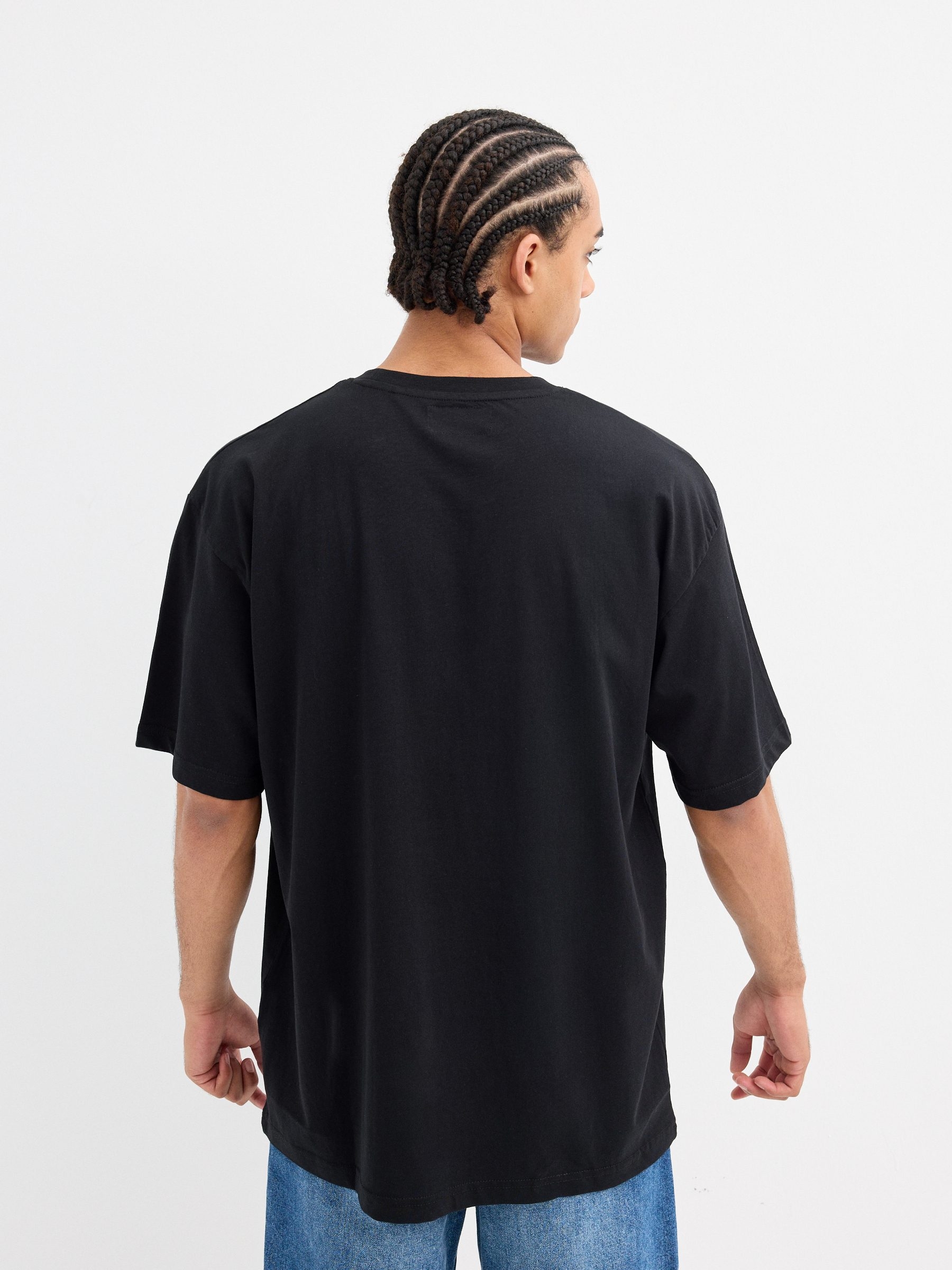 Camiseta manga curta Walk by Faith preto vista meia frontal