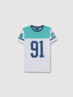 %Pto% Sports print t-shirt white front view