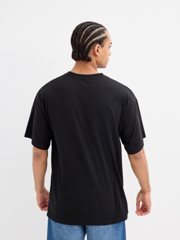 Camiseta Nirvana multicolor negro vista media trasera