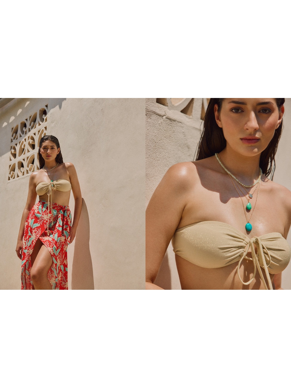 %NewExtra% Multi-position bikini top ochre