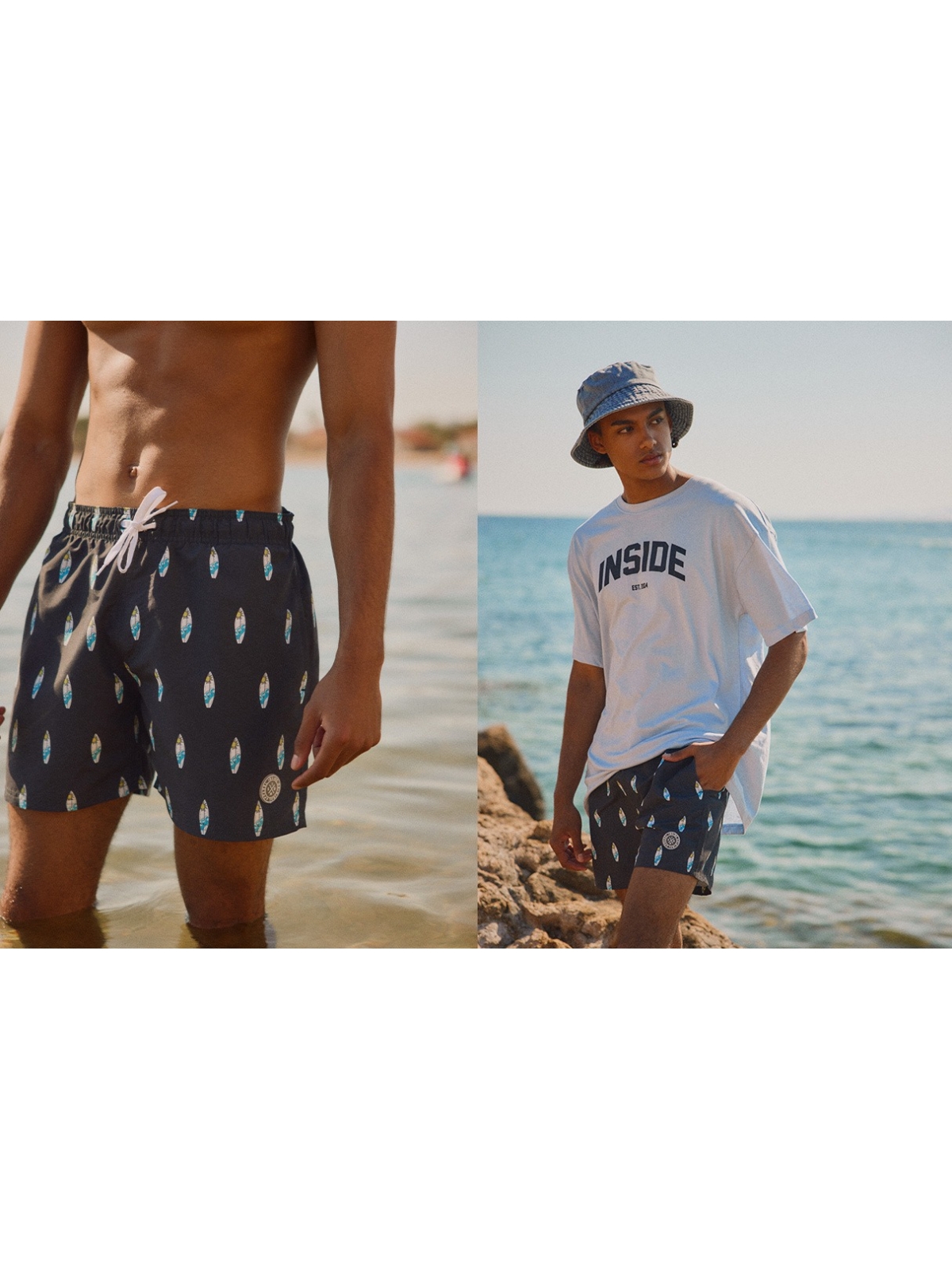 %NewExtra% Fato de banho surf preto