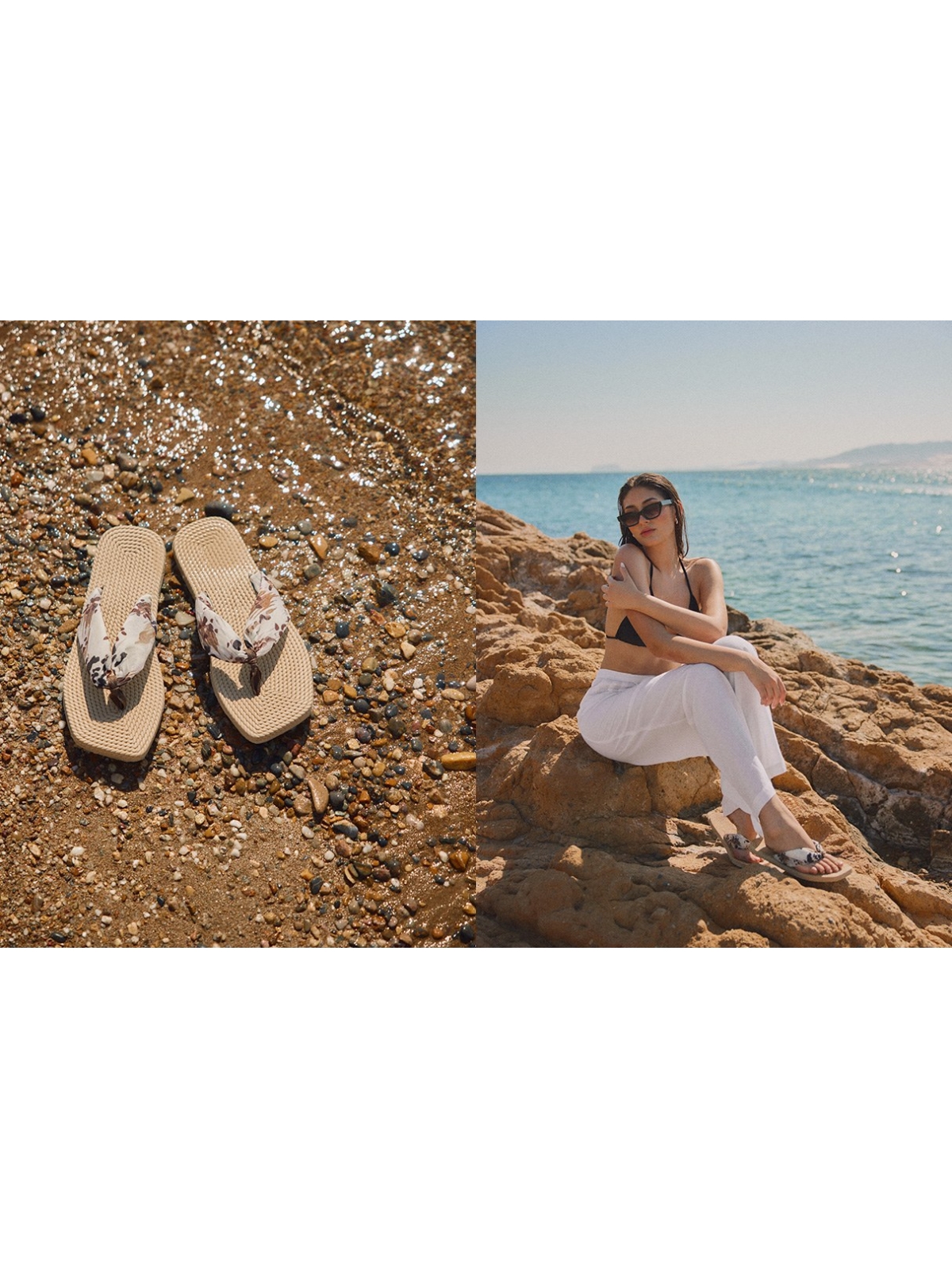 %NewExtra% Square toe animal print sandals taupe