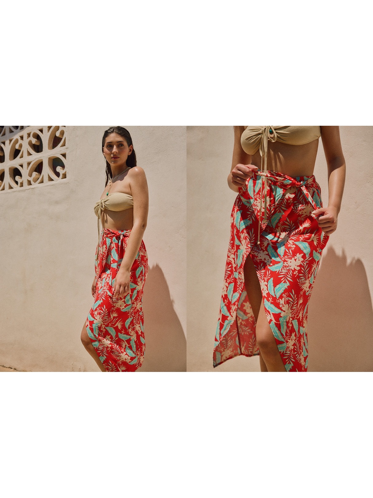 %NewExtra% Printed midi skirt multicolor