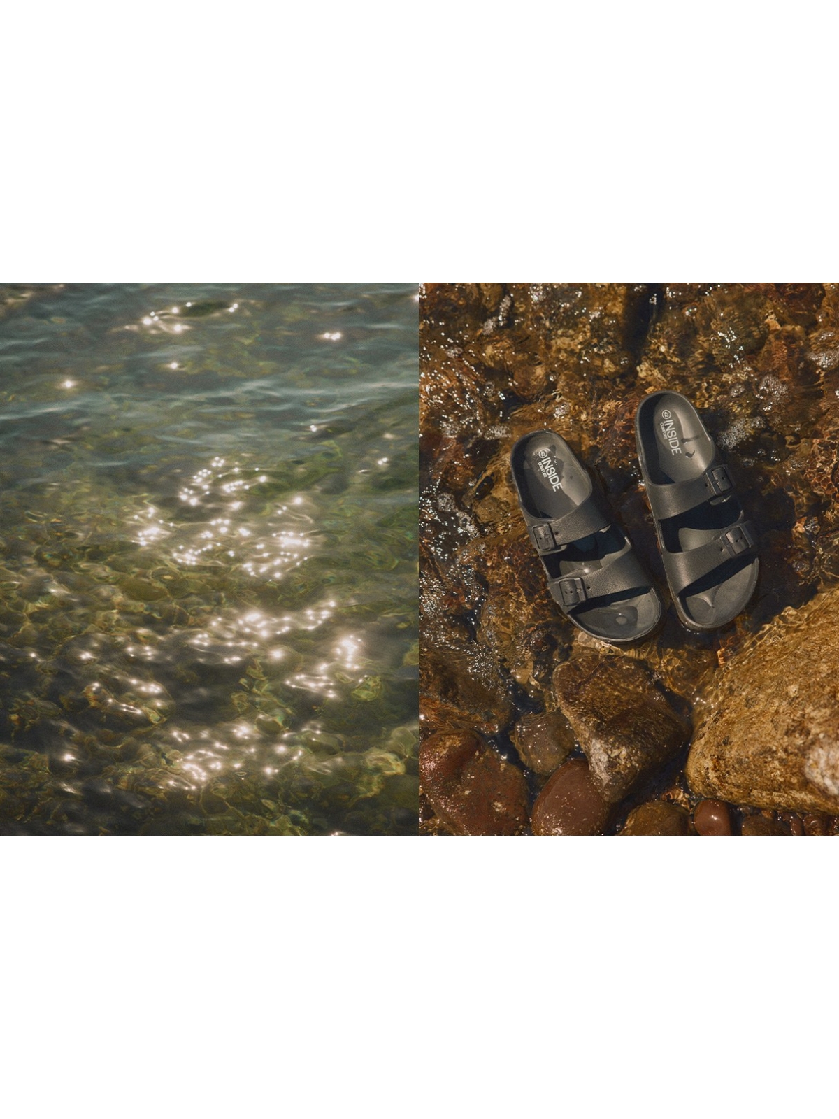 %NewExtra% Double buckle sandal black