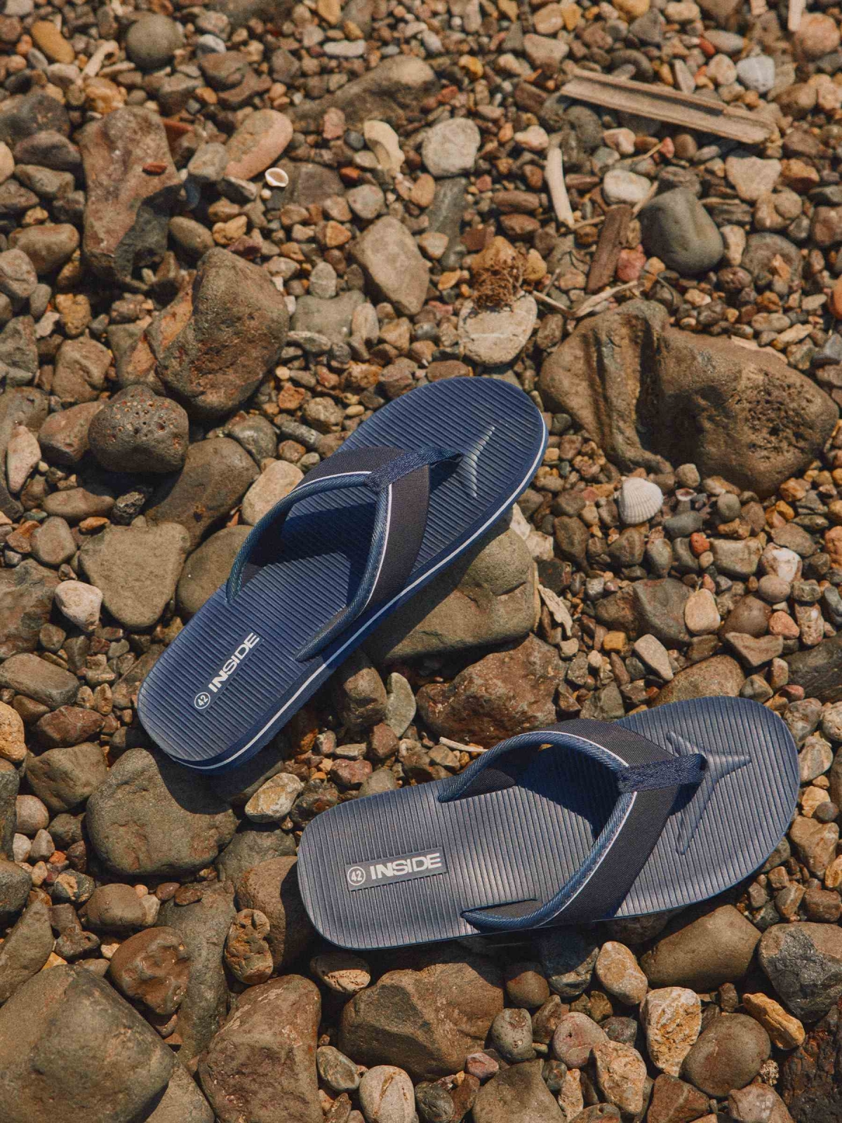 %New% Chinelo dedo náilon azul