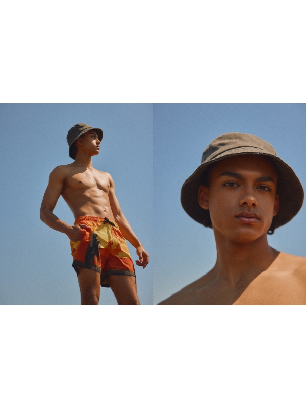  Chapéu bucket jeans preto