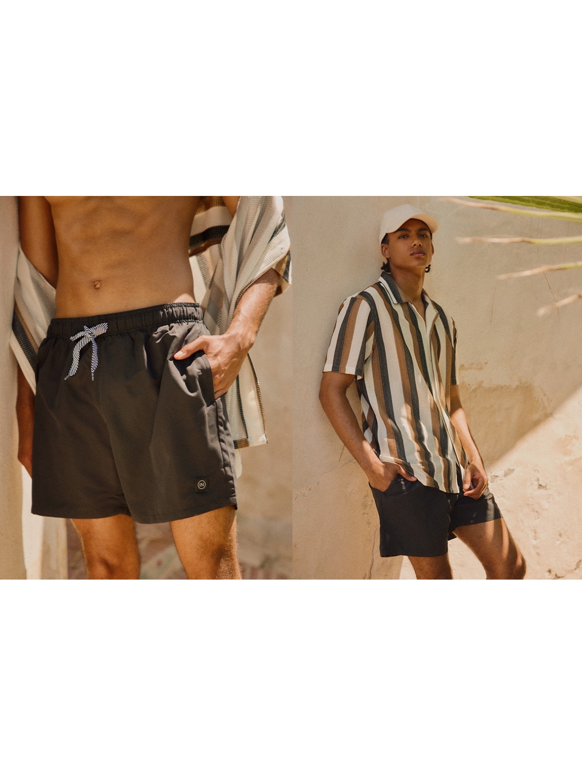  Bañador básico bolsillos negro