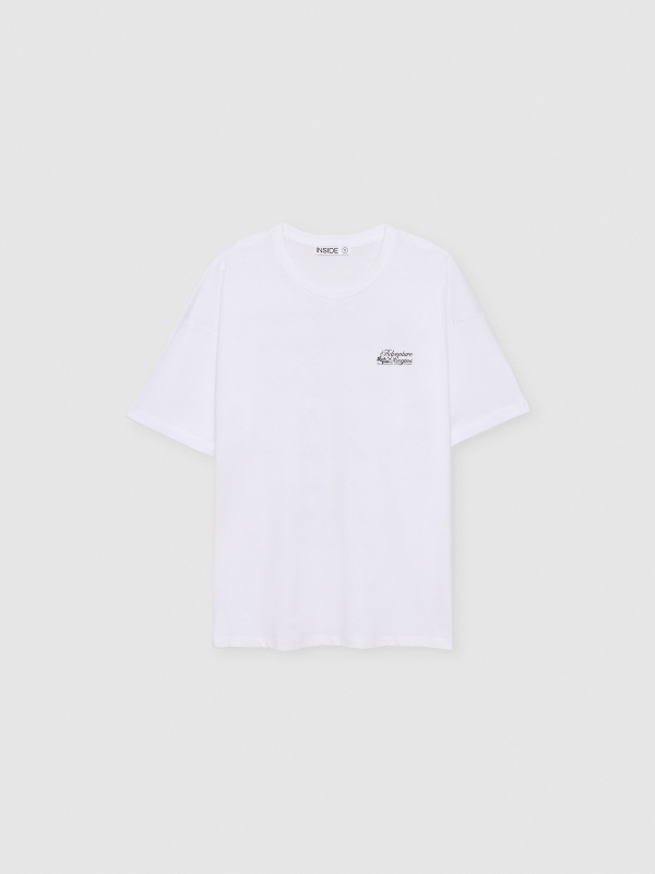  Camiseta oversized adventure branco vista frontal