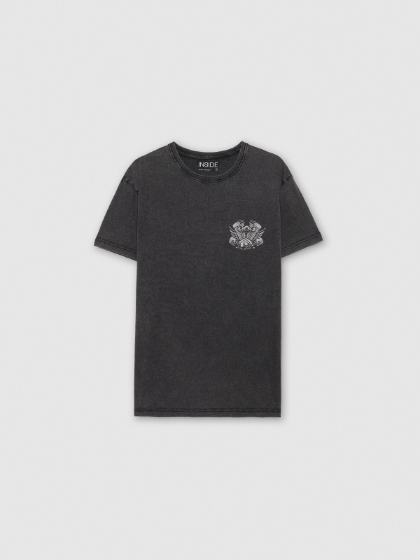  Camiseta Ride till Death negro vista frontal