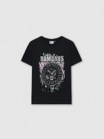%Pto% Camiseta Ramones negro vista frontal