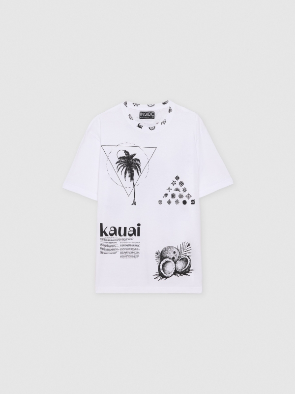  Kauai short-sleeve t-shirt white front view
