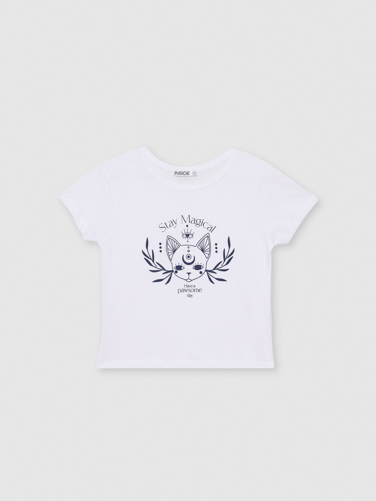  Magic print t-shirt white front view