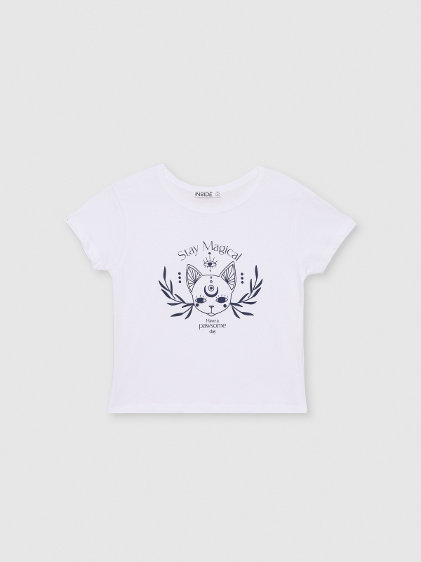  Magic print t-shirt white front view