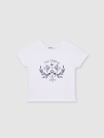 %Pto% Camiseta estampado magic blanco vista frontal
