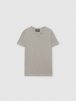 %Pto% Camiseta manga corta lisa verde vista frontal