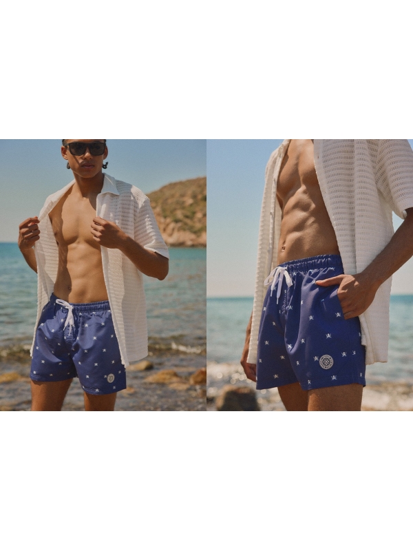  Bañador estampado pulpos azul oscuro