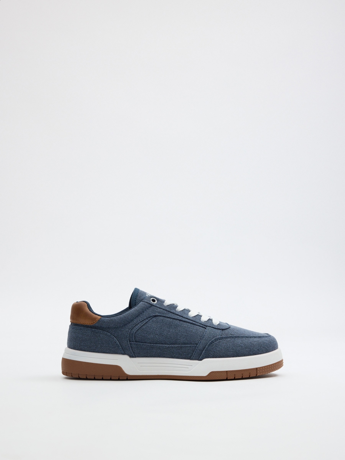 Zapatilla skater combinada vaquera azul acero