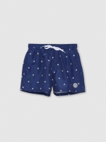 %Pto% Maiô estampado polvos azul escuro vista frontal