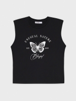 %Pto% Camiseta con estampado negro